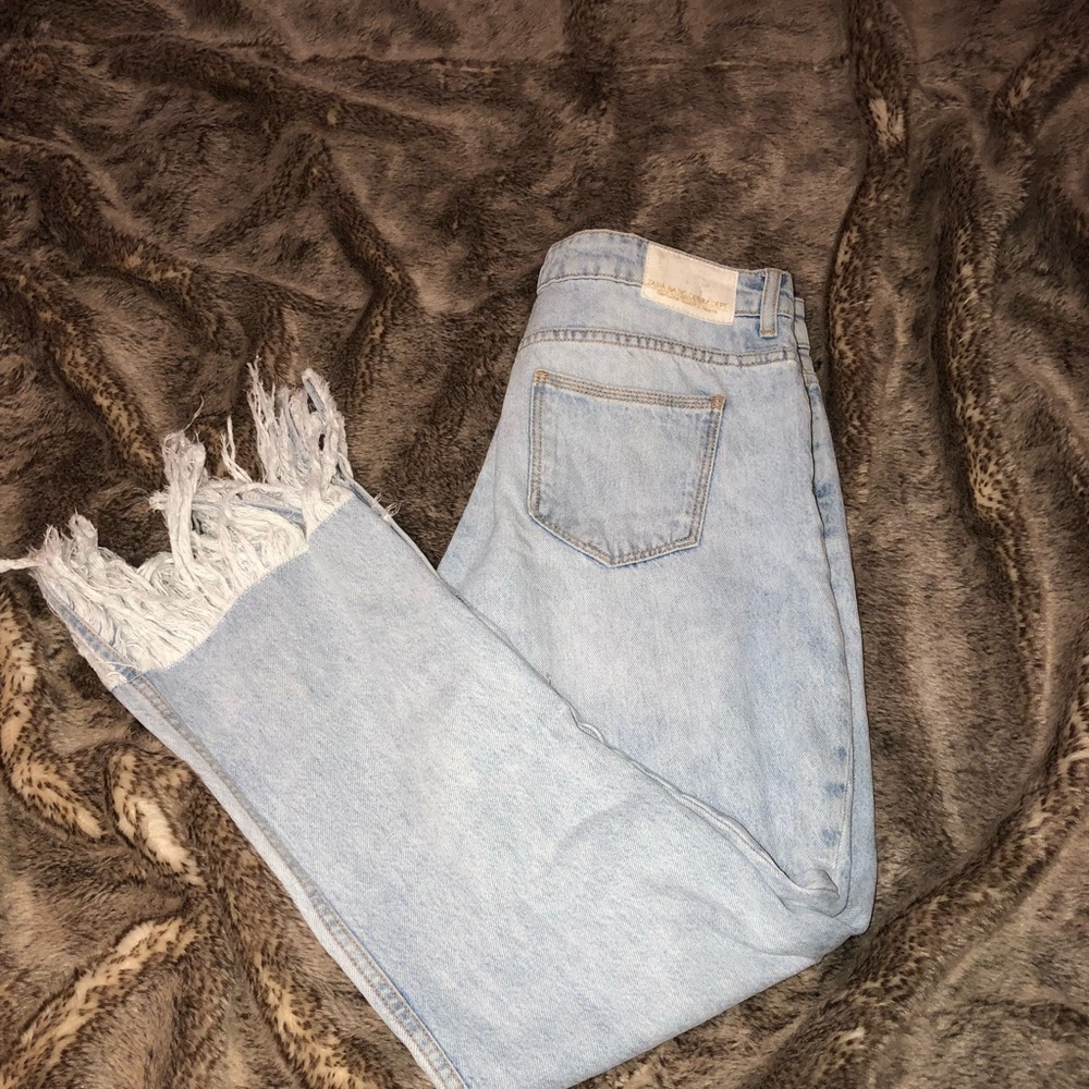 Zara fringe jeans 👖